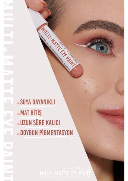 Luxury Multi Matte Waterproof 82 Vibing Eyeliner ve Likit Far 1 Adet