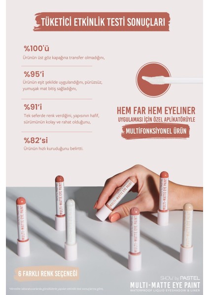 Luxury Multi Matte Waterproof 82 Vibing Eyeliner ve Likit Far 1 Adet