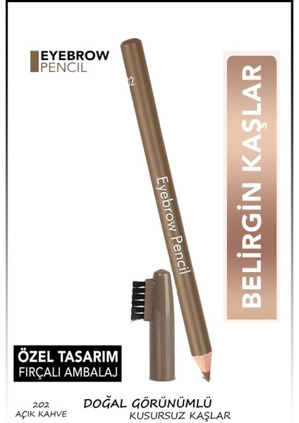 Luxury Fırça Kapaklı Kaş Kalemi - Eyebrow Pencil -202/203 1 Adet