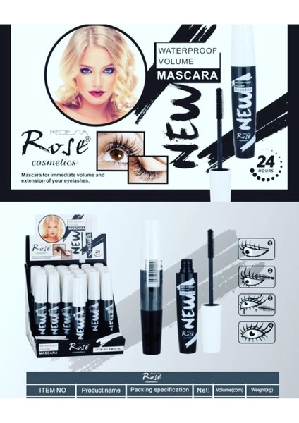 Luxury New Waterproof Volume Maskara 1 Adet