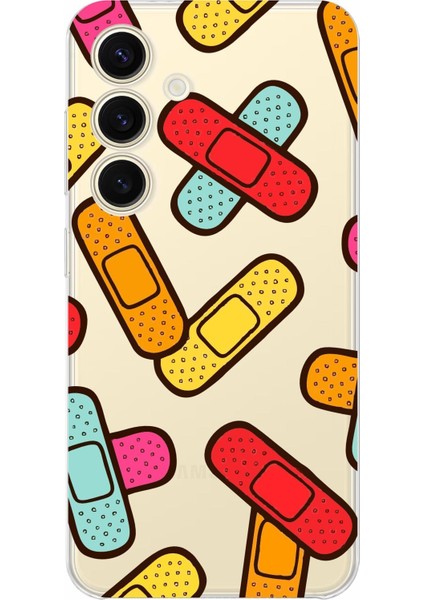 Luxury Galaxy A35 Uyumlu Kamera Korumalı ve Tasarımlı Şeffaf Renk Silikon Kılıf 1 Adet