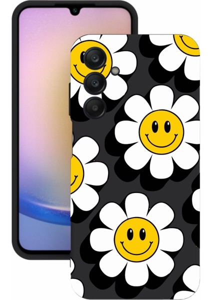 Luxury Samsung galaxy A25 Uyumlu Kamera Korumalı ve Tasarımlı Siyah Renk Silikon Kılıf 1 Adet