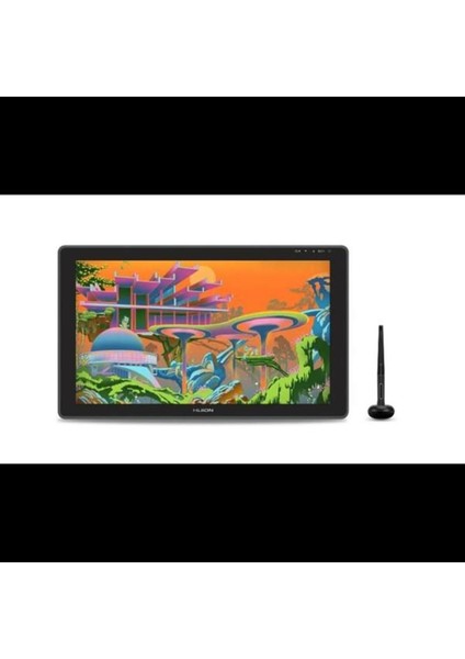 Luxury Kamvas 22 Plus IPS Panel Full Hd LCD Grafik Tablet 8192 Kademe Basınç Hassasiyetli, 140% Srgb, 1 Adet