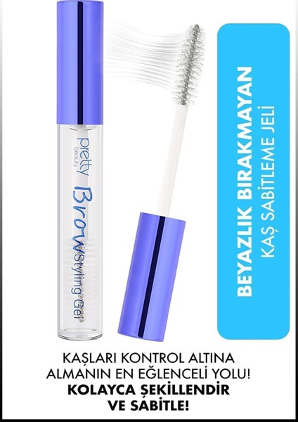 Luxury Kaş Sabitleme Jeli & Eyebrow Gel Clear 1 Adet