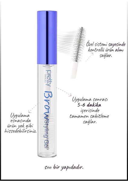 Luxury Kaş Sabitleme Jeli & Eyebrow Gel Clear 1 Adet