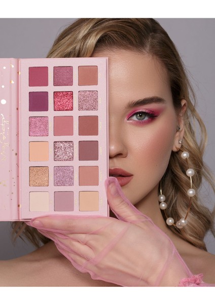 Luxury Messy Beauty 18 Renk Kalıcı Göz Farı Paleti, Yüksek Pigmentasyon, Topaklanmaz, Kolay Dağılım 1 Adet indirimleri
