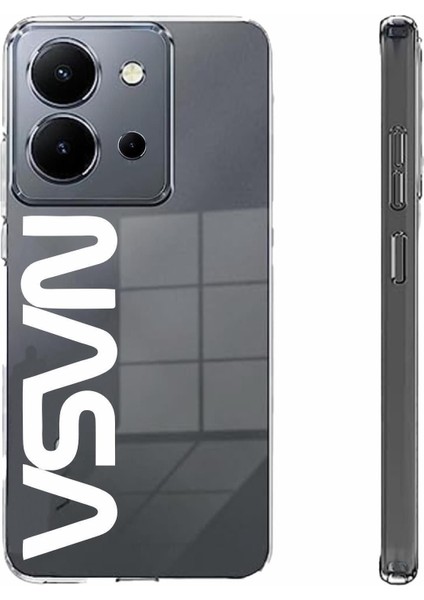 Luxury Y36 Kamera Korumalı ve Tasarımlı Şeffaf Renk Silikon Kılıf 1 Adet