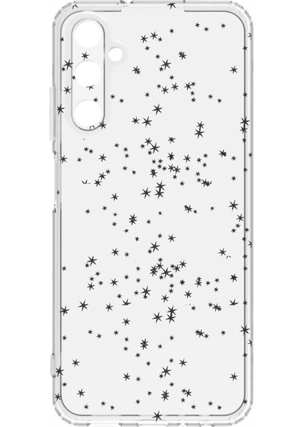 Luxury Samsung galaxy A05'S Uyumlu Kamera Korumalı ve Tasarımlı Şeffaf Renk Silikon Kılıf 1 Adet