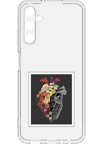 Luxury Samsung Galaxy A15 Kamera Korumalı ve Tasarımlı Şeffaf Renk Silikon Kılıf 1 Adet