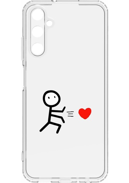 Luxury Samsung galaxy A05'S Uyumlu Kamera Korumalı ve Tasarımlı Şeffaf Renk Silikon Kılıf 1 Adet