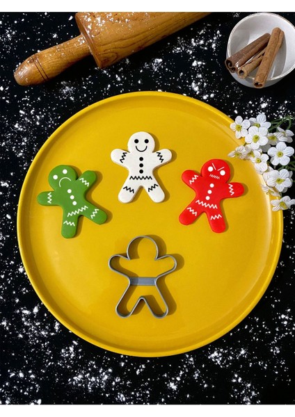Luxury Yılbaşı Kurabiye Adam Gingerbread Ginger Gingerbread Man Kurabiye Kalıbı Şekillendirici Kesici 1 Adet