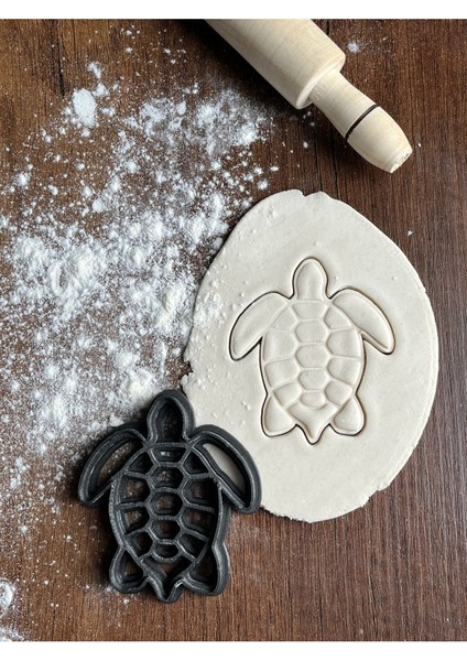 Luxury Kaplumbağa Caretta Caretta Kurabiye Kalıbı Kurabiye Şekillendirici Kurabiye Kesici 1 Adet