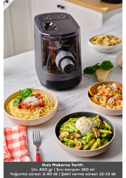 Luxury Pastachef Otomatik Makarna ve Erişte Yapma Makinesi 1 Adet