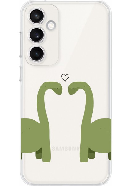 Luxury Samsung galaxy S23 Fe Uyumlu Kamera Korumalı ve Tasarımlı Şeffaf Renk R Kalite Silikon Kılıf 1 Adet