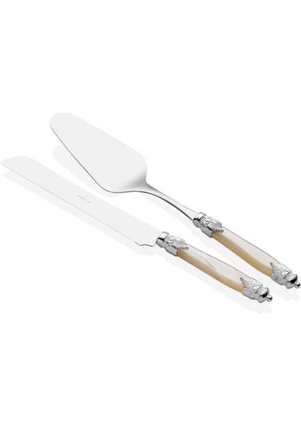 Luxury Rivadossi Arianna Silver Krem Pasta Servis Seti 1 Adet