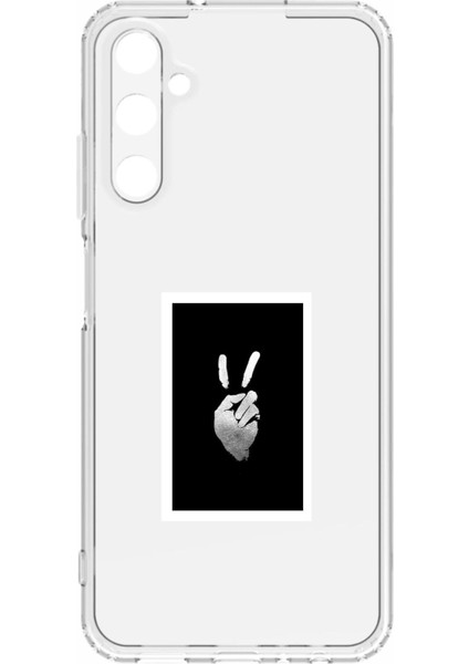 Luxury Samsung Galaxy A15 Kamera Korumalı ve Tasarımlı Şeffaf Renk Silikon Kılıf 1 Adet