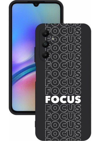 Luxury Samsung galaxy A05'S Uyumlu Kamera Korumalı ve Tasarımlı Siyah Renk Silikon Kılıf 1 Adet