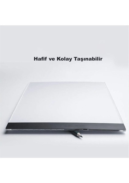 Luxury A5 LED Işıklı Çizim Kopyalama Çizim Yansıtma Çizim Tahtası Grafik Tahtası Çizim Tableti 1 Adet