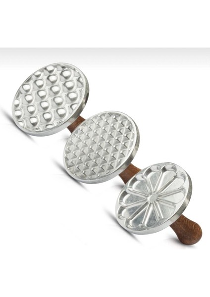 Luxury 3’lü Döküm Yılbaşı Kurabiye Kalıbı / Pankek Mührü Cookıe Stamps (Şekil 1 Adet