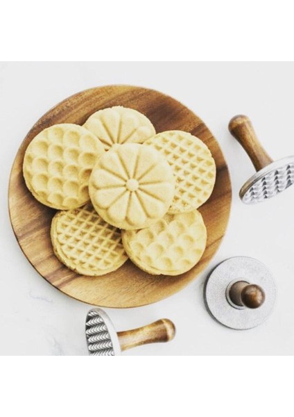 Luxury 3’lü Döküm Yılbaşı Kurabiye Kalıbı / Pankek Mührü Cookıe Stamps (Şekil 1 Adet indirimleri
