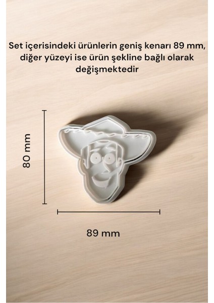Luxury Toy Story Kurabiye Kalıbı Seti 1 Adet