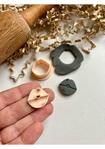 Luxury Dudak Polimer Kil / Seramik Kalıbı - 20 mm 1 Adet