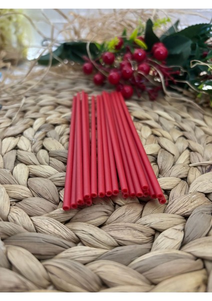 Luxury Kırmızı Plastik Cake Pops Lolipop Çubuğu 20 Adet 1 Adet fiyatları