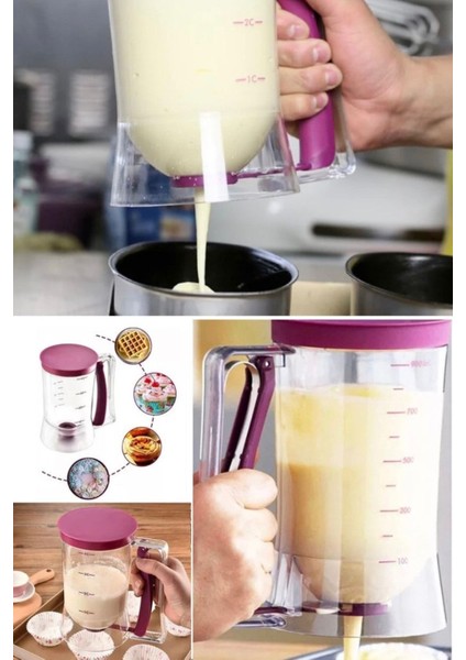 Luxury Cupcake Pancake Cake Batter Dispenser Mix Pasta Sürahi Pişirme Makinesi Araçları Hamur Sıkacağı Alet 1 Adet indirimleri
