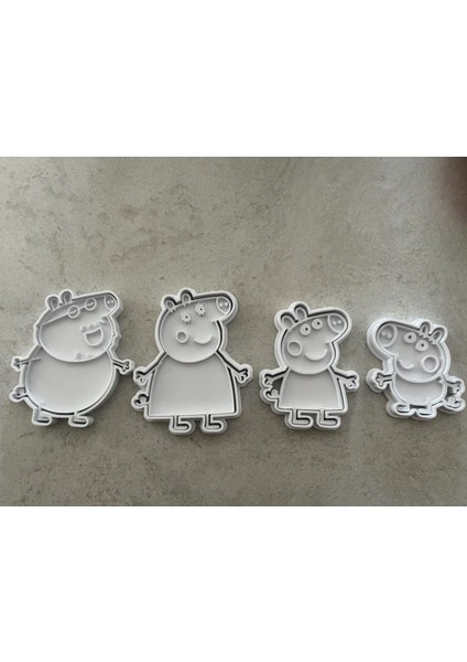 Luxury Peppa Pig Hamur Kurabiye Kalıbı 4 Adet 1 Adet fiyatları