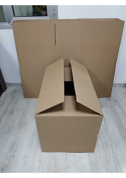 Luxury 60X40X30 cm 1 Adet Baskılı-Baskısız Boş Koli, Karton Kutu, Çeyiz Kutusu, Taşınma Kolisi 1 Adet