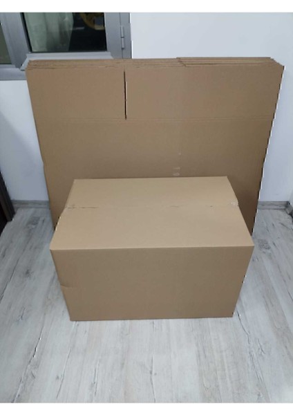 Luxury 60X40X30 cm 1 Adet Baskılı-Baskısız Boş Koli, Karton Kutu, Çeyiz Kutusu, Taşınma Kolisi 1 Adet