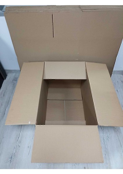 Luxury 60X40X30 cm 1 Adet Baskılı-Baskısız Boş Koli, Karton Kutu, Çeyiz Kutusu, Taşınma Kolisi 1 Adet