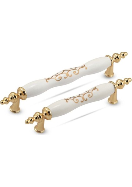 Luxury Gold Osmanlı 128 mm Polimer Dolap Çekmece Kulpları 1 Adet