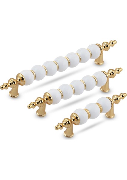 Luxury Gold 64 mm Boncuk Dolap Çekmece Mobilya Kulpları 1 Adet