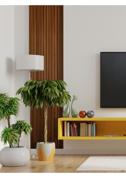 Luxury Dekoratif Ahşap Desenli Yapkar Duvar Kaplama Paneli 200X18CM 1 Adet