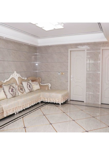 Luxury 50 Metre Dekoratif Banyo Mutfak Fayans Arası Derz Şerit Bant Gold Renk 0,5 cm 1 Adet