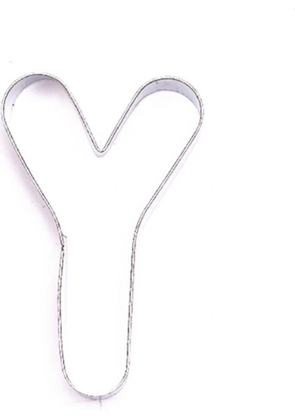 Luxury Metal Kurabiye Kalıbı Harf Y 1 Adet