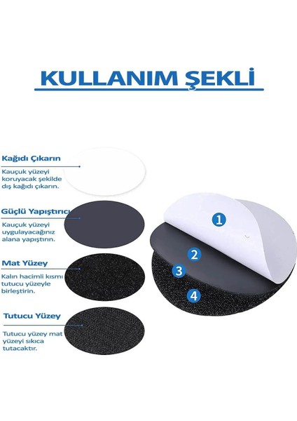Luxury 20 Adet Yapışkanlı Cırt Bant Halı Altı Kaydırmaz Halı Kilim Sabitleme Bandı 1 Adet indirimleri