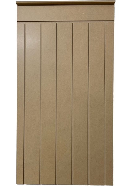 Luxury Dekoratif Duvar Paneli ( 54 x 100 cm ) Boyanabilir Ahşap 10 mm Ham Mdf Duvar Paneli 1 Adet
