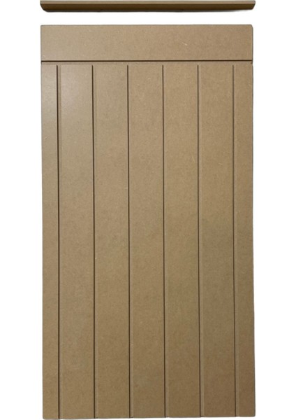 Luxury Dekoratif Duvar Paneli ( 54 x 100 cm ) Boyanabilir Ahşap 10 mm Ham Mdf Duvar Paneli 1 Adet