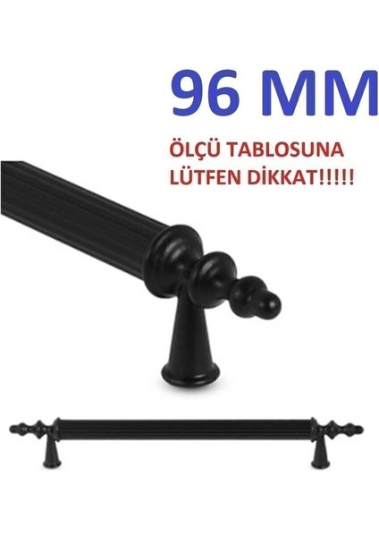 Luxury Efsun Metal Kulp Siyah 96MM Mutfak Dolabı Kulp Ayakkabılık Dolap Kulp Banyo Dolabı Kulp 1 Adet