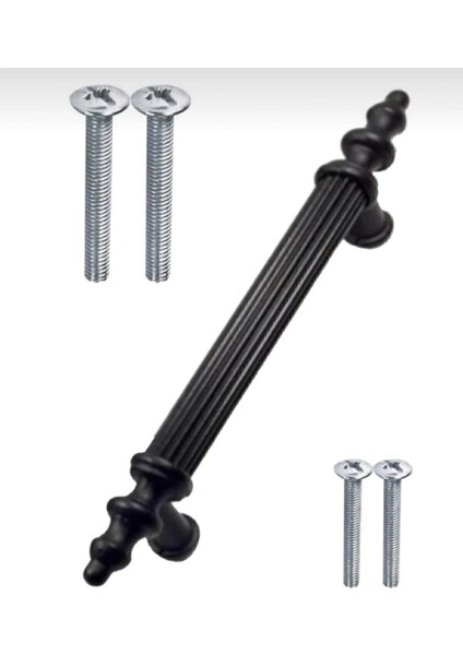 Luxury Efsun Metal Kulp Siyah 96MM Mutfak Dolabı Kulp Ayakkabılık Dolap Kulp Banyo Dolabı Kulp 1 Adet