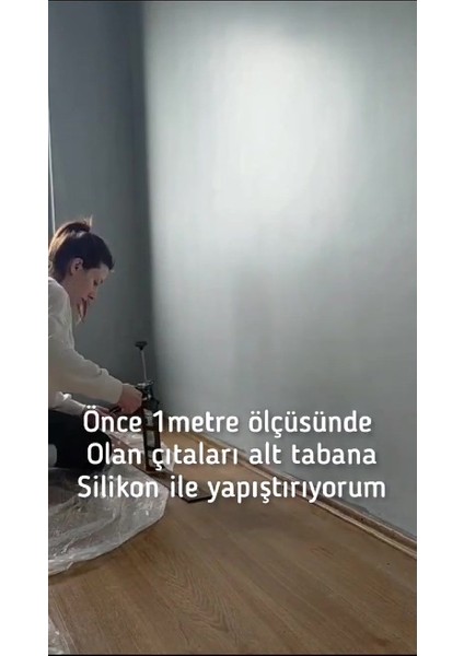 Luxury Iskandinav Duvar Çıtası 1 Paket(5 Adet) 100×8 cm 1 Adet