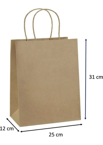 Luxury Kağıt Çanta Hediye ve Alışveriş Çantası 25'li (25X31X12CM) 1 Adet