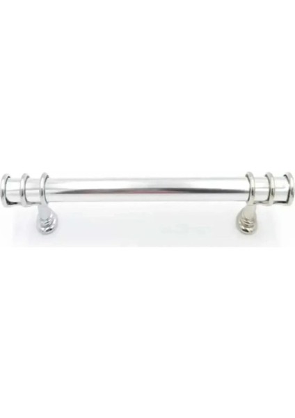 Luxury Polimer Boncuk Halka Modern Dolap Çekmece Kulpları (160 mm ) Krom 1 Adet