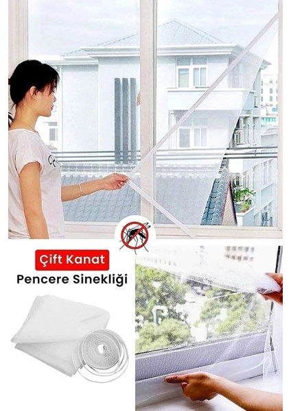 Luxury 150X130 cm 5 Metre Cırt Bantlı Pencere Sinek Önleyici Kovucu Sineklik Perdesi 1 Adet fiyatları