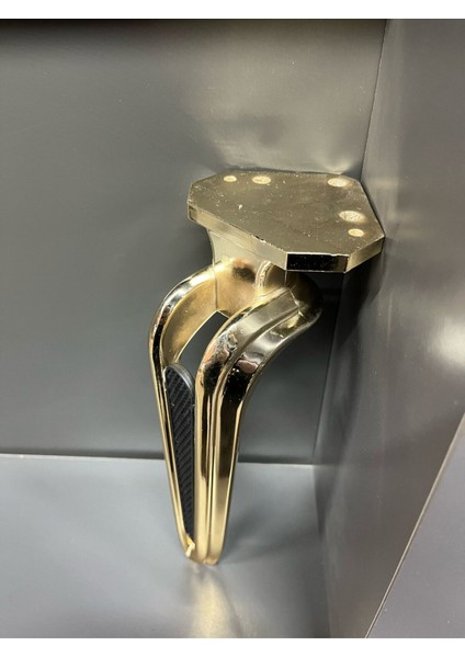 Luxury Galaksi Metal Ayak 21CM Altın Mat Siyah Koltuk Tv Ünite Dolap Komidin Modern Mobilya Gold 1 Adet indirimleri