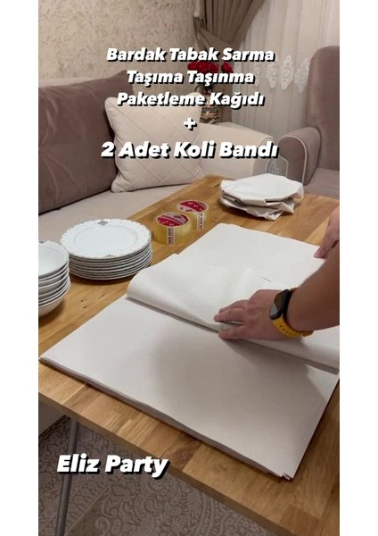 Luxury 40X60 Tabak - Bardak Sarma Taşıma Taşınma Paketleme Kağıdı 100 Adet ve 100MT. Koli Bandı 1 Adet fiyatları