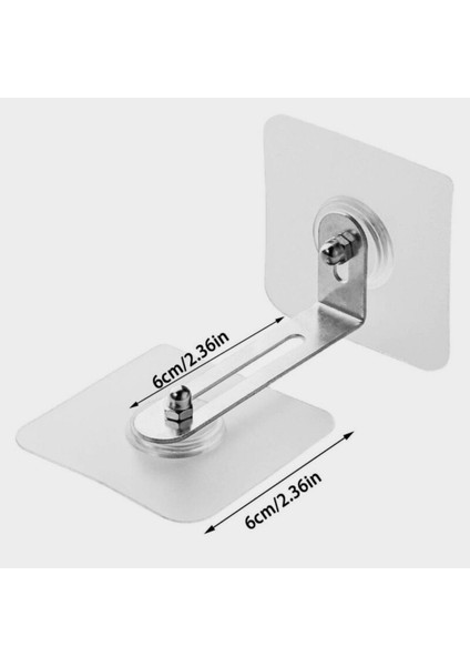 Luxury Şeffaf Mobilya Sabitleme Tutma Aparatı Dolap Eşya Sabitleyici Kilit Özellikli Yapışkanlı Tutucu 1 Adet fiyatları