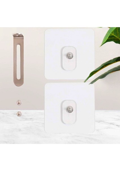 Luxury Şeffaf Mobilya Sabitleme Tutma Aparatı Dolap Eşya Sabitleyici Kilit Özellikli Yapışkanlı Tutucu 1 Adet modelleri